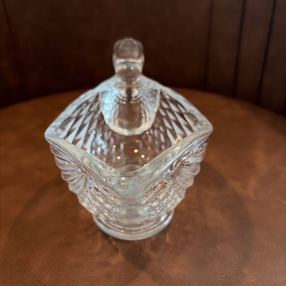 Bird  Partridge Shaped Bowl Bohemia Crystal Czechia
